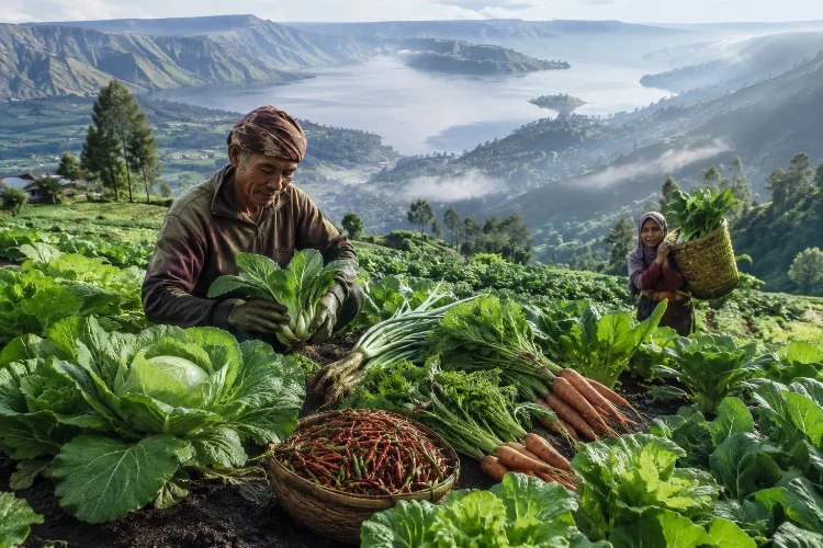 Sayur Segar Huta Ginjang, Hasil Bumi dari Tanah Subur