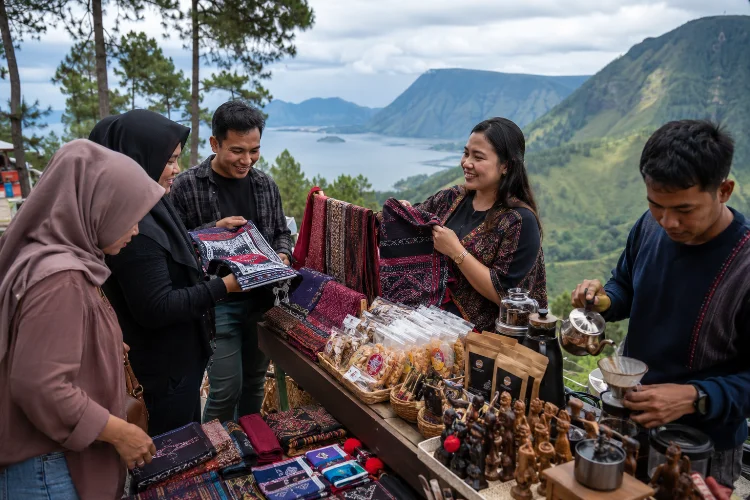 UMKM Huta Ginjang: Ulos, Kuliner, dan Suvenir Wisata